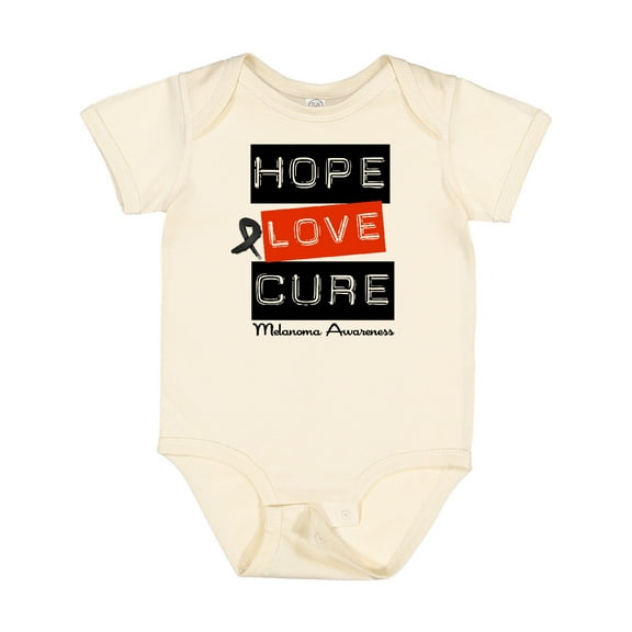 Inktastic Melanoma Hope Love Cure Boys or Girls Baby Bodysuit