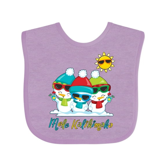 Inktastic Mele Kalikimaka Boys or Girls Baby Bib