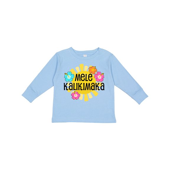 Inktastic Mele Kalikimaka Boys or Girls Long Sleeve Toddler T-Shirt