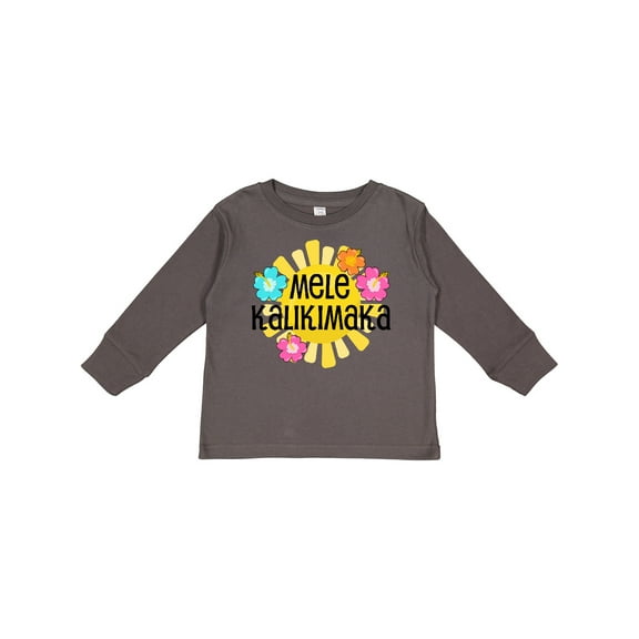 Inktastic Mele Kalikimaka Boys or Girls Long Sleeve Toddler T-Shirt