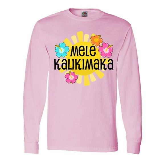 Inktastic Mele Kalikimaka Long Sleeve T-Shirt