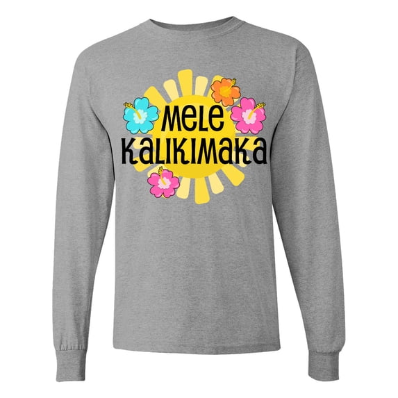Inktastic Mele Kalikimaka Long Sleeve T-Shirt