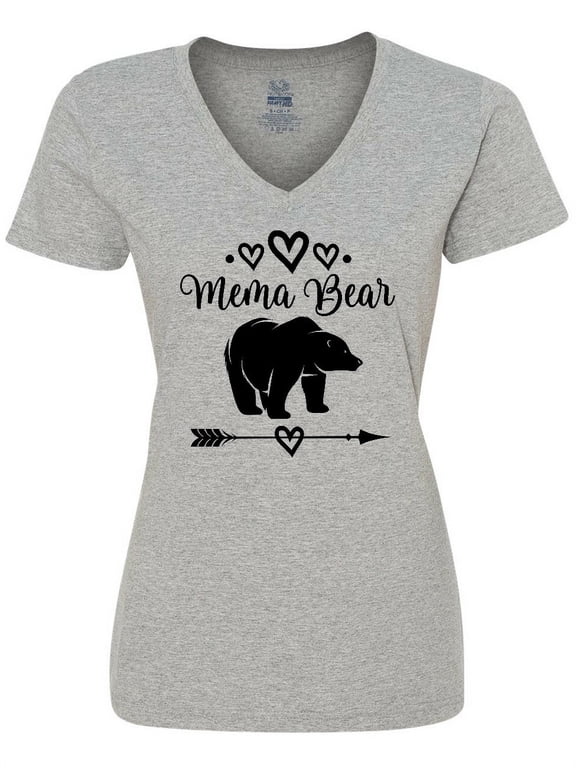 Mema Bear Grandma Women's V-Neck T-Shirt