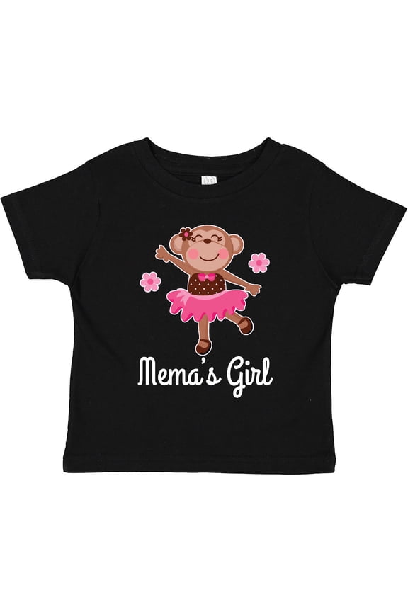 Mema Girl Ballerina Monkey Girls Toddler T-Shirt