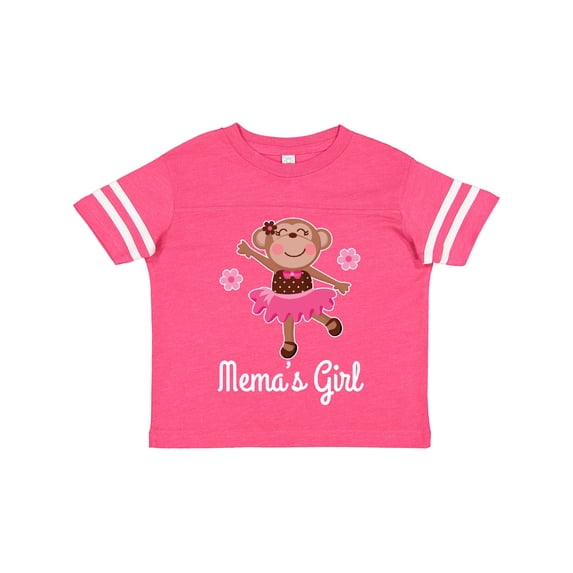Inktastic Mema Girl Ballerina Monkey Girls Toddler T-Shirt