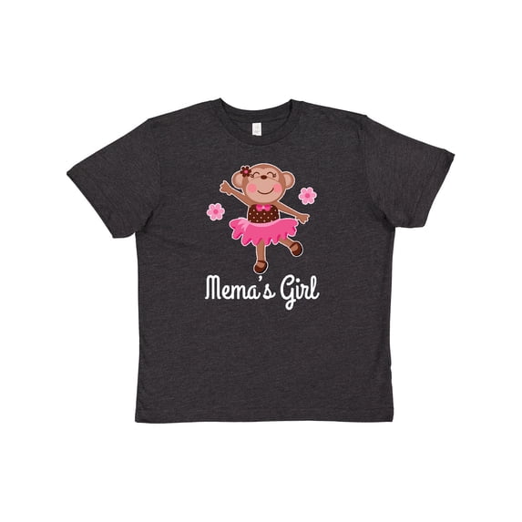 Inktastic Mema Girl Ballerina Monkey Youth T-Shirt