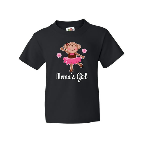 Inktastic Mema Girl Ballerina Monkey Youth T-Shirt