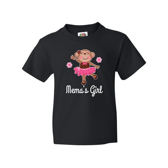 Inktastic Mema Girl Ballerina Monkey Youth T-Shirt