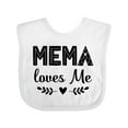thumbnail image 1 of Inktastic Mema Loves Me Baby Clothes Girls Baby Bib, 1 of 4
