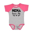 thumbnail image 1 of Inktastic Mema Loves Me Baby Clothes Girls Baby Bodysuit, 1 of 5