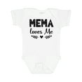 thumbnail image 1 of Inktastic Mema Loves Me Baby Clothes Girls Baby Bodysuit, 1 of 5