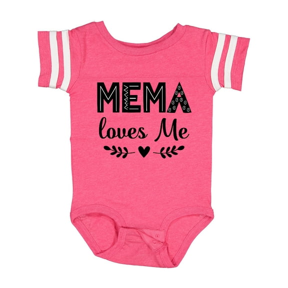 Inktastic Mema Loves Me Baby Clothes Girls Baby Bodysuit