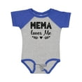 thumbnail image 1 of Inktastic Mema Loves Me Baby Clothes Girls Baby Bodysuit, 1 of 5