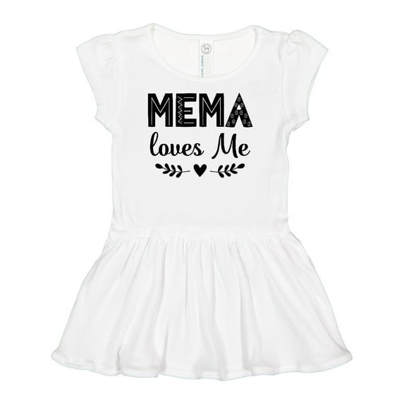 Inktastic Mema Loves Me Baby Clothes Girls Baby Dress