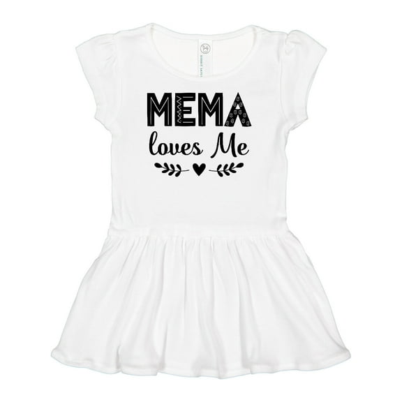 Inktastic Mema Loves Me Baby Clothes Girls Baby Dress