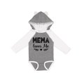 thumbnail image 1 of Inktastic Mema Loves Me Baby Clothes Girls Long Sleeve Baby Bodysuit, 1 of 5