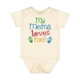 thumbnail image 1 of Inktastic Mema Loves Me Grandchild Boys or Girls Baby Bodysuit, 1 of 5