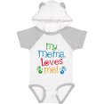 thumbnail image 1 of Inktastic Mema Loves Me Grandchild Boys or Girls Baby Bodysuit, 1 of 5