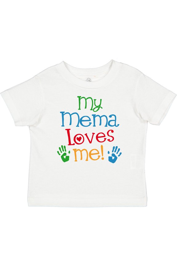 Mema Loves Me Grandchild Boys or Girls Baby T-Shirt