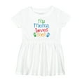 thumbnail image 1 of Inktastic Mema Loves Me Grandchild Girls Baby Dress, 1 of 5