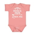 thumbnail image 1 of Inktastic Mema and Papa Love Me Boys or Girls Baby Bodysuit, 1 of 5