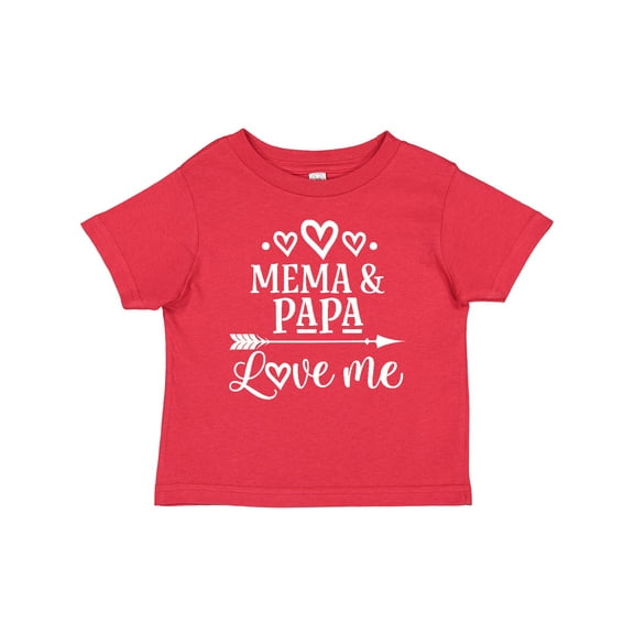 Inktastic Mema and Papa Love Me Boys or Girls Baby T-Shirt