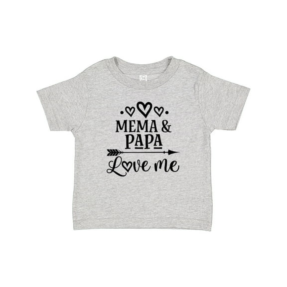 Inktastic Mema and Papa Love Me Girls Baby T-Shirt