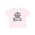 thumbnail image 1 of Inktastic Mema and Papa Love Me Girls Baby T-Shirt, 1 of 5
