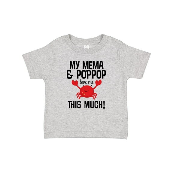 Inktastic Mema and Pop Pop Love Me Grandson Boys or Girls Baby T-Shirt