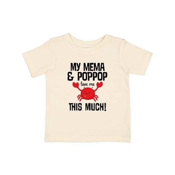 Inktastic Mema and Pop Pop Love Me Grandson Boys or Girls Baby T-Shirt