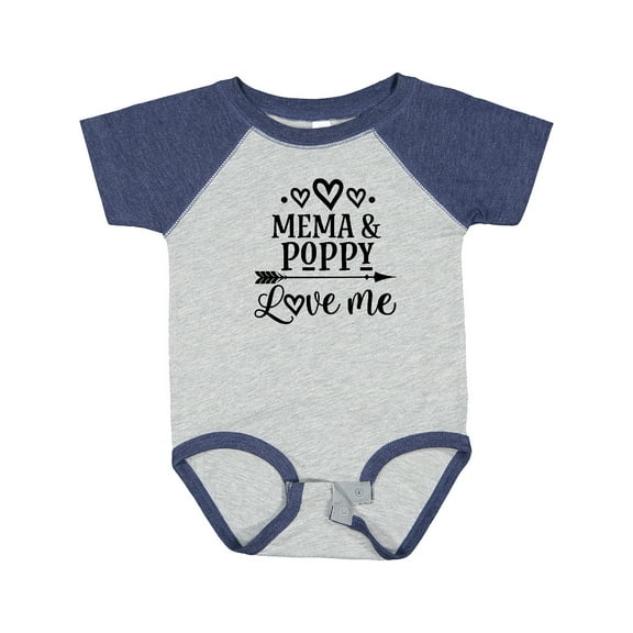 Inktastic Mema and Poppy Love Me Girls Baby Bodysuit