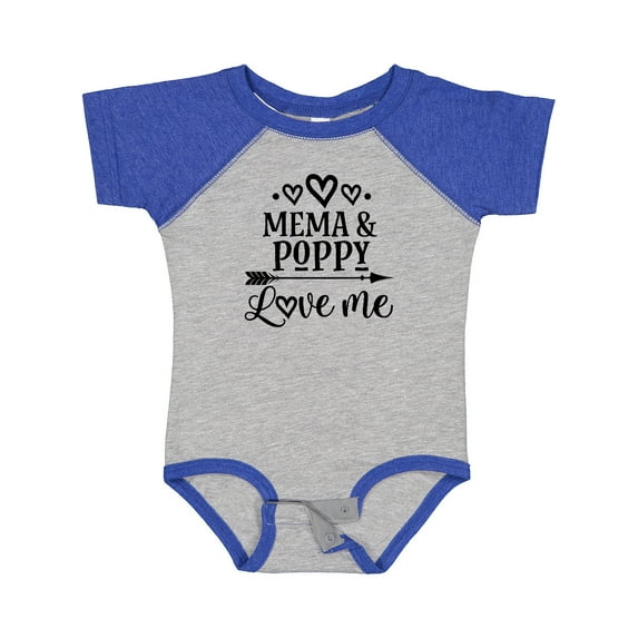 Inktastic Mema and Poppy Love Me Girls Baby Bodysuit