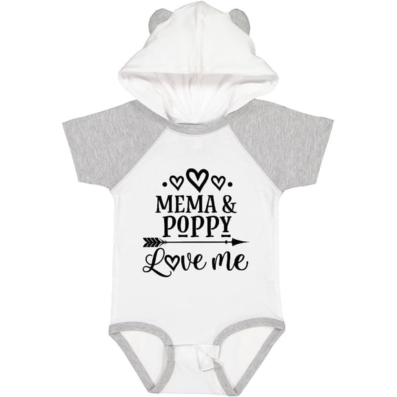 Inktastic Mema and Poppy Love Me Girls Baby Bodysuit
