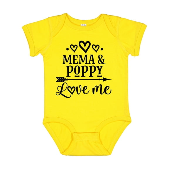 Inktastic Mema and Poppy Love Me Girls Baby Bodysuit