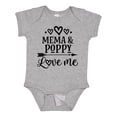 thumbnail image 1 of Inktastic Mema and Poppy Love Me Girls Baby Bodysuit, 1 of 5