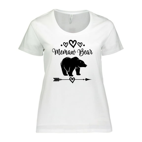 Inktastic Memaw Bear Grandmother Women's Plus Size T-Shirt