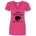 thumbnail image 1 of Inktastic Memaw Bear Grandmother Women's V-Neck T-Shirt, 1 of 5