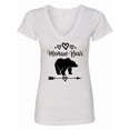 thumbnail image 1 of Inktastic Memaw Bear Grandmother Women's V-Neck T-Shirt, 1 of 5
