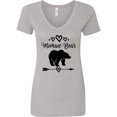 thumbnail image 1 of Inktastic Memaw Bear Grandmother Women's V-Neck T-Shirt, 1 of 5