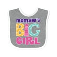 thumbnail image 1 of Inktastic Memaw Big Girl Girls Baby Bib, 1 of 4