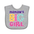 thumbnail image 1 of Inktastic Memaw Big Girl Girls Baby Bib, 1 of 4