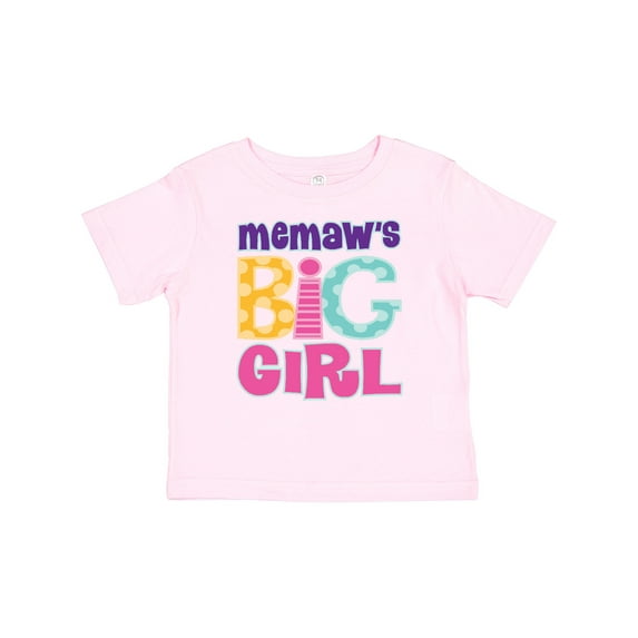 Inktastic Memaw Big Girl Girls Baby T-Shirt