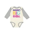 thumbnail image 1 of Inktastic Memaw Big Girl Girls Long Sleeve Baby Bodysuit, 1 of 5