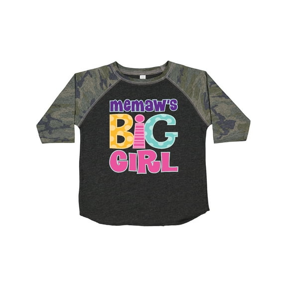 Inktastic Memaw Big Girl Girls Toddler T-Shirt