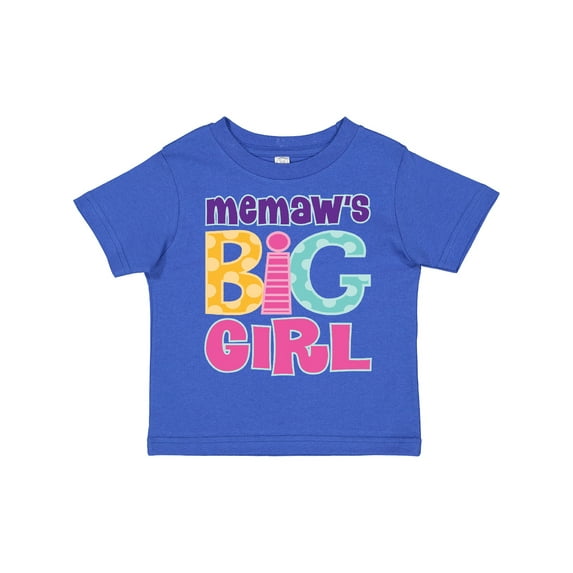 Inktastic Memaw Big Girl Girls Toddler T-Shirt
