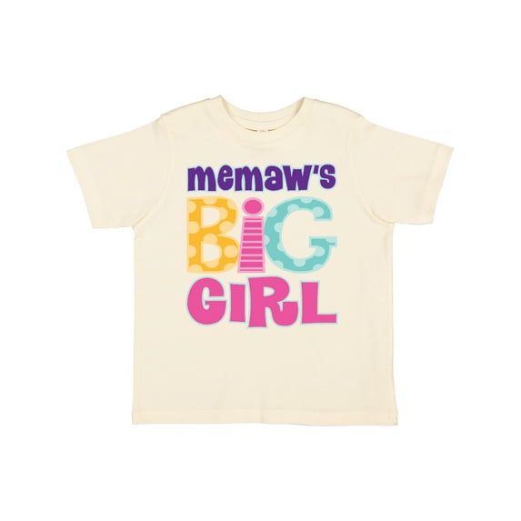 Inktastic Memaw Big Girl Girls Toddler T-Shirt