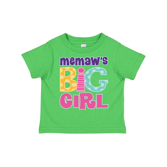 Inktastic Memaw Big Girl Girls Toddler T-Shirt