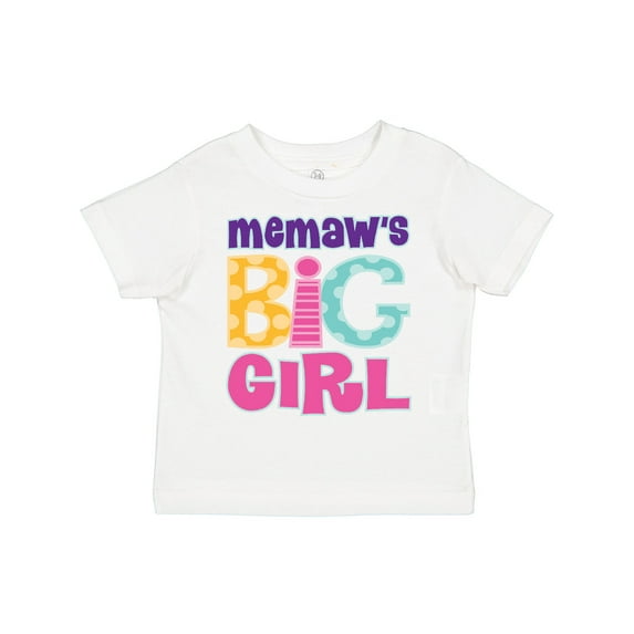 Inktastic Memaw Big Girl Girls Toddler T-Shirt
