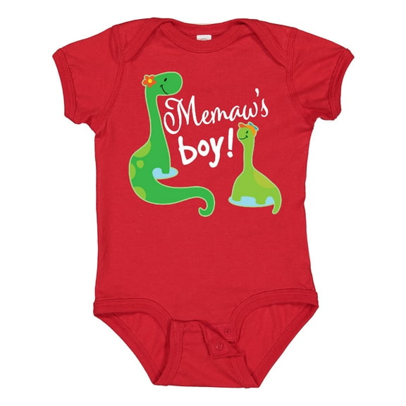 Inktastic Memaw Boy Grandson Dinosaur Boys Baby Bodysuit
