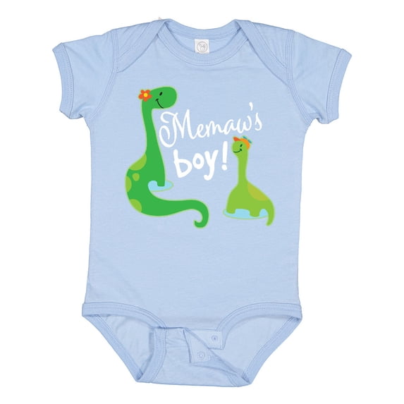 Inktastic Memaw Boy Grandson Dinosaur Boys Baby Bodysuit